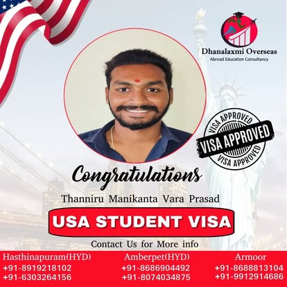 Thanniru Manikanta Vara Prasad — USA visa approved