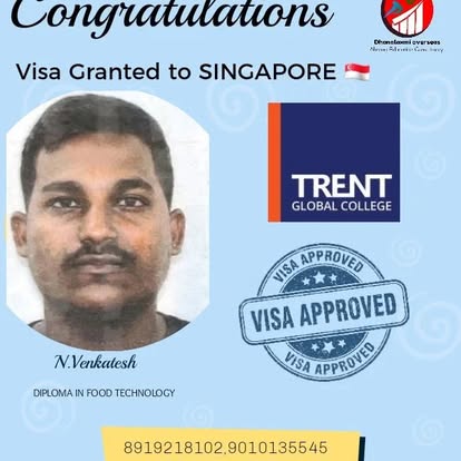 N. Venkatesh — Singapore visa approved