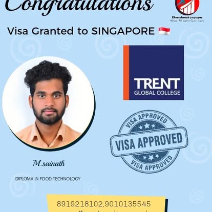 M. Sainath — Singapore visa approved