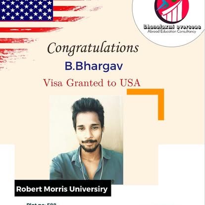 B. Bhargav — USA visa approved