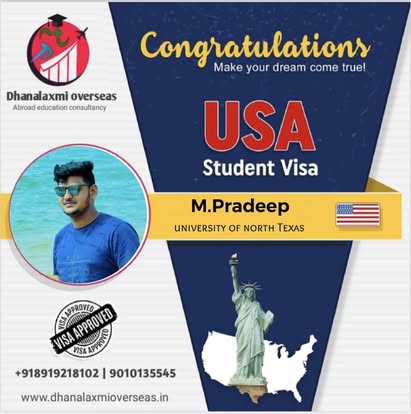 M. Pradeep — USA visa approved