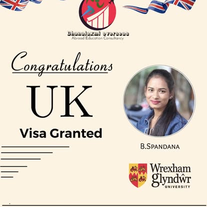 B. Spandana — UK visa approved