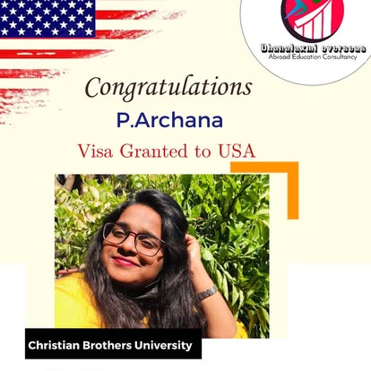 P. Archana — USA visa approved