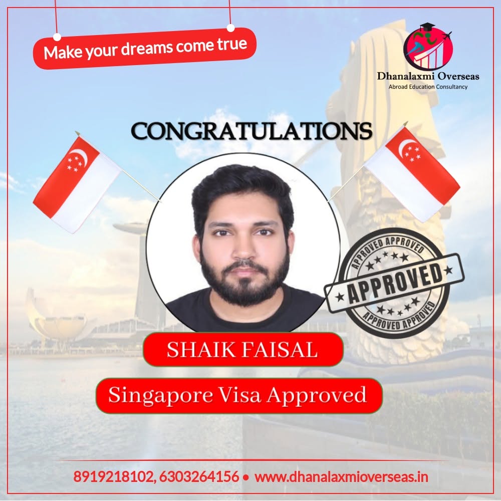 Shaik Faisal — Singapore visa approved