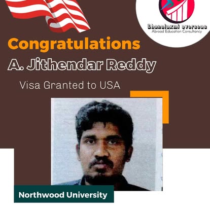 A. Jithendar Reddy — USA visa approved