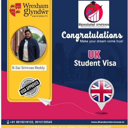 B. Sai Srinivas Reddy — UK visa approved