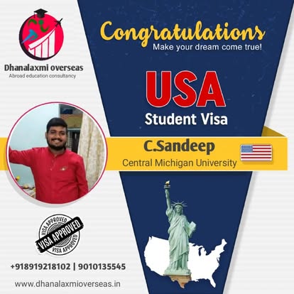 C. Sandeep — USA visa approved