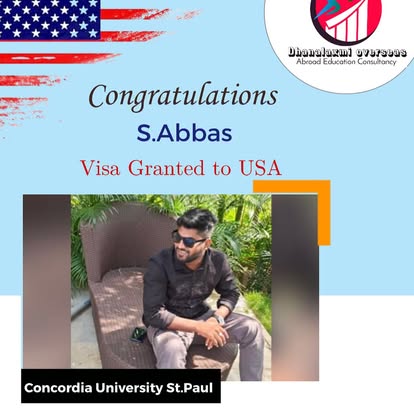S. Abbas — USA visa approved