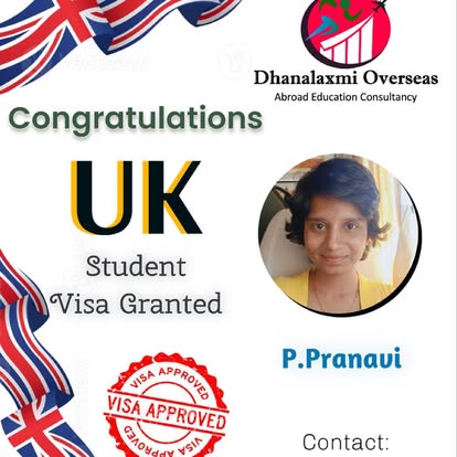 P. Pranavi — UK visa approved