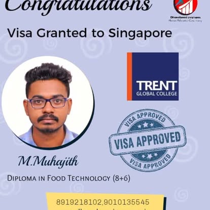 M. Muhajith — Singapore visa approved