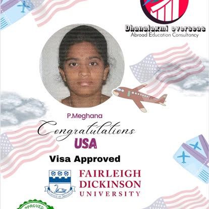 P. Meghana — USA visa approved