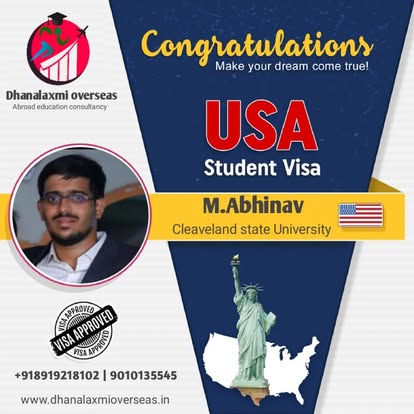 M. Abhinav — USA visa approved