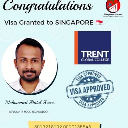 Mohammed Abdul Azeez — Singapore visa approved