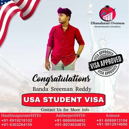 Banda Sreeman Reddy — USA visa approved
