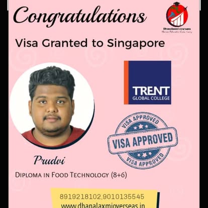 Prudvi — Singapore visa approved