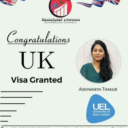 Aishwarya Thakur — UK visa approved