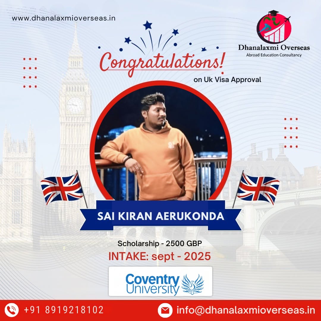Sai Kiran Aerukonda — UK visa approved