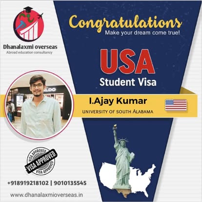 I. Ajay Kumar — USA visa approved