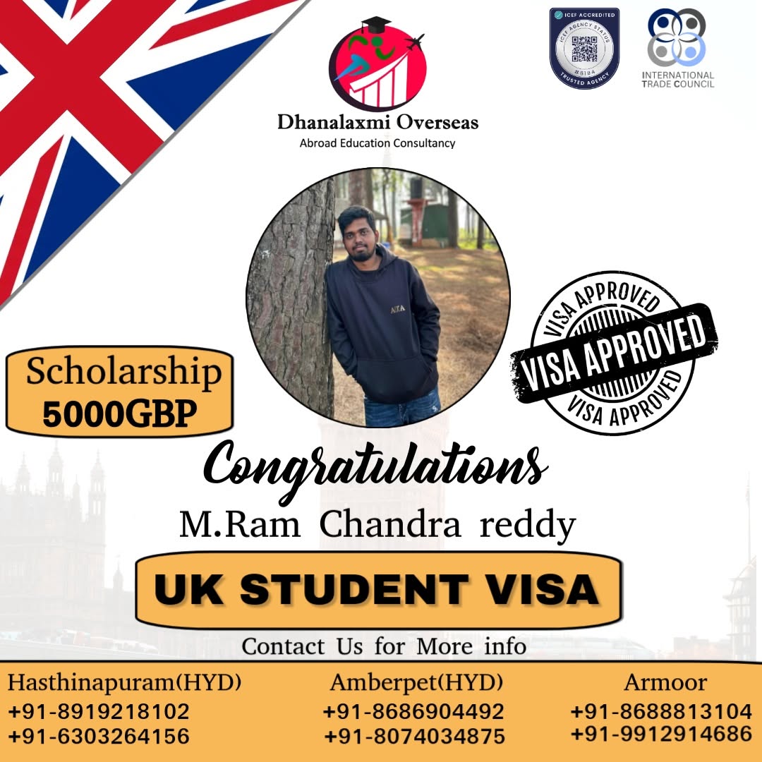 M. Ram Chandra Reddy — UK visa approved
