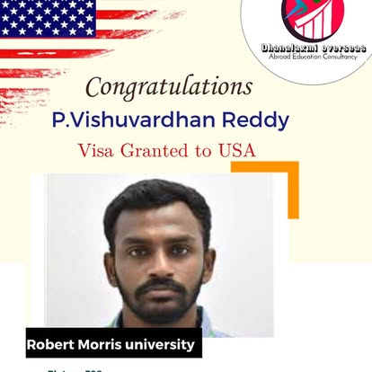P. Vishuvardhan Reddy — USA visa approved